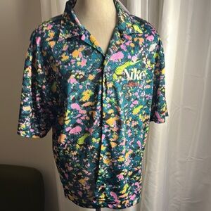 Nike Multicolor Trek Casual Button Down Shirt